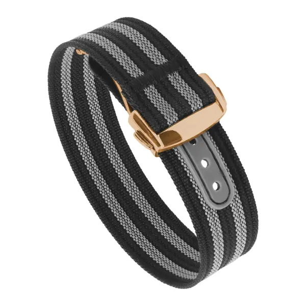 nt16.1.7.rg Round Bond StrapsCo One Piece Explorer Watch Band Strap with Deployant Clasp 18mm 20mm 22mm