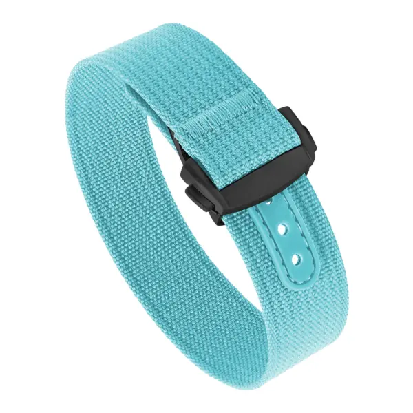 nt16.5b.mb Round Turquoise StrapsCo One Piece Explorer Watch Band Strap with Deployant Clasp 18mm 20mm 22mm