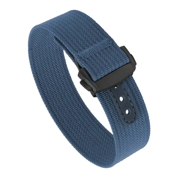 nt16.5a.mb Round Blue StrapsCo One Piece Explorer Watch Band Strap with Deployant Clasp 18mm 20mm 22mm