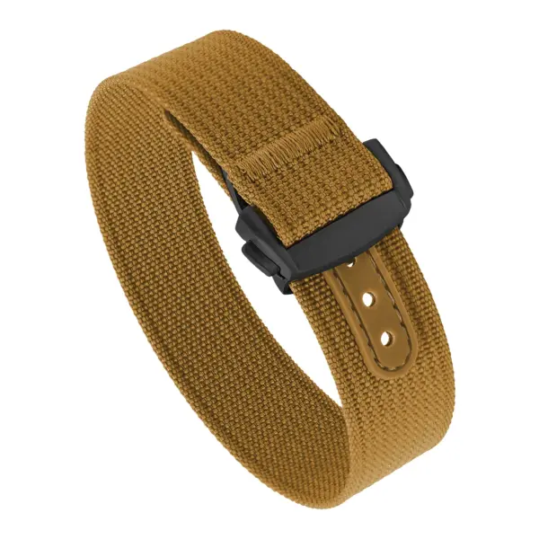 nt16.2.mb Round Brown StrapsCo One Piece Explorer Watch Band Strap with Deployant Clasp 18mm 20mm 22mm