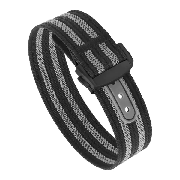 nt16.1.7.mb Round Bond StrapsCo One Piece Explorer Watch Band Strap with Deployant Clasp 18mm 20mm 22mm