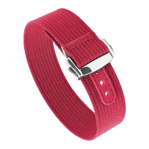 nt16.6.ps Round Red StrapsCo One Piece Explorer Watch Band Strap with Deployant Clasp 18mm 20mm 22mm