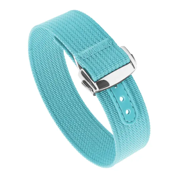 nt16.5b.ps Round Turquoise StrapsCo One Piece Explorer Watch Band Strap with Deployant Clasp 18mm 20mm 22mm