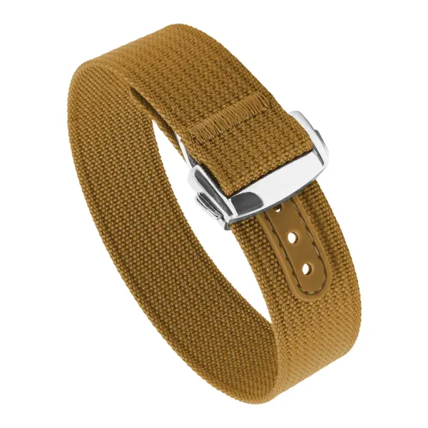 nt16.2.ps Round Brown StrapsCo One Piece Explorer Watch Band Strap with Deployant Clasp 18mm 20mm 22mm
