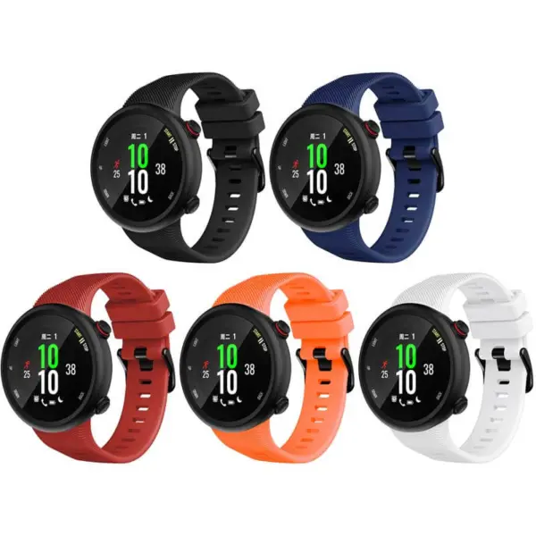 g.r53 All Color StrapsCo Silicone Rubber Watch Band Strap for Garmin Forerunner 45 45S Swim 2
