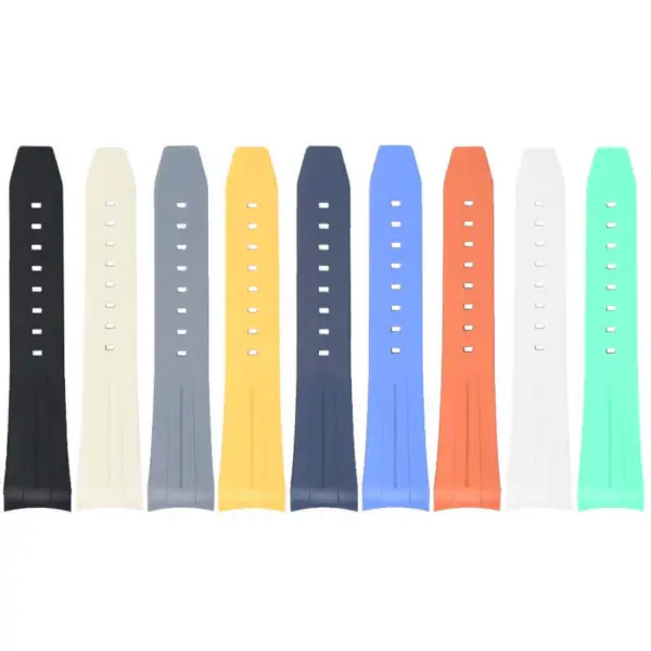 bs1 All Color StrapsCo Fitted Smooth Rubber Watch Band Strap For Blancpain x Swatch Fifty Fathoms