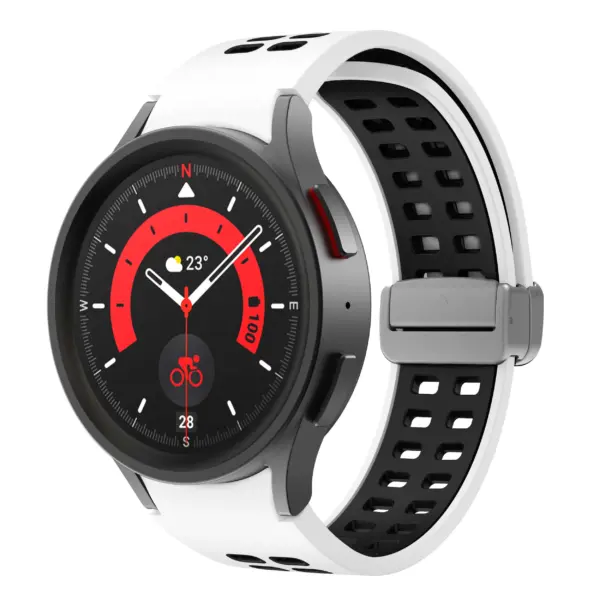 Mag-Clasp Color Block Strap For Samsung Galaxy Watch 5 Pro & Galaxy Watch 4 #11