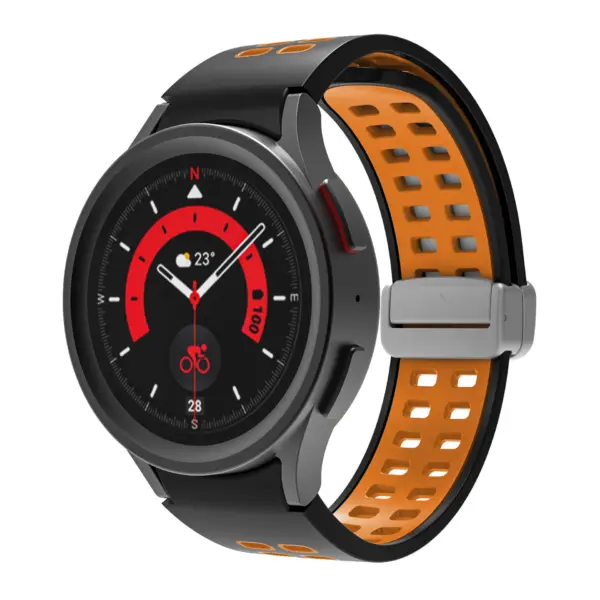 Mag-Clasp Color Block Strap For Samsung Galaxy Watch 5 Pro & Galaxy Watch 4 #13