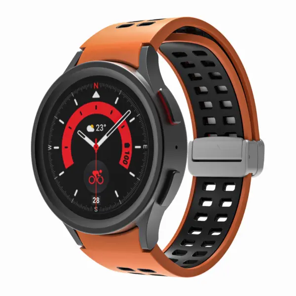 Mag-Clasp Color Block Strap For Samsung Galaxy Watch 5 Pro & Galaxy Watch 4 #14