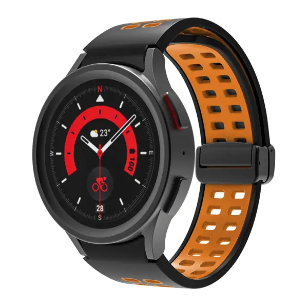 Mag-Clasp Color Block Strap For Samsung Galaxy Watch 5 Pro & Galaxy Watch 4 #25
