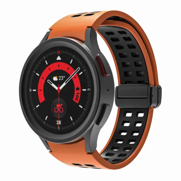 Mag-Clasp Color Block Strap For Samsung Galaxy Watch 5 Pro & Galaxy Watch 4 #26