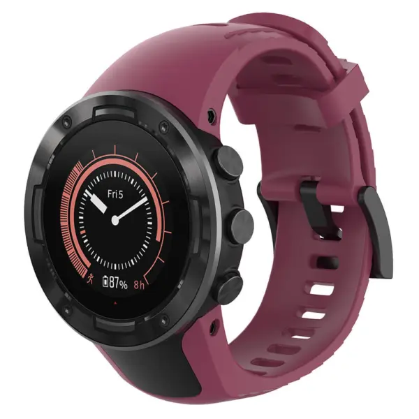 su.r25.18 Main Purple StrapsCo Silicone Rubber Watch Band Strap for Suunto 5