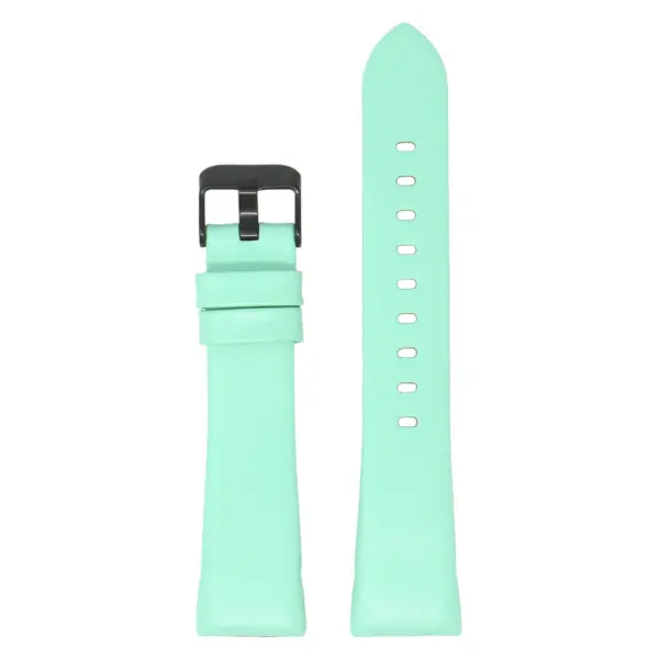 Fb.l15.11.mb Main Mint (Black Buckle) StrapsCo Smooth Leather Watch Band Strap For Fitbit Charge 3