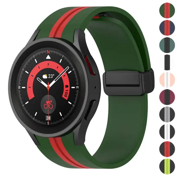 s.r35 Gallery StrapsCo Mag Clasp Speedtech Watch Band Strap for Galaxy Watch 5 Pro