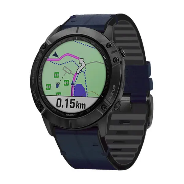Leather Hybrid Strap For Garmin Quatix 6 #5