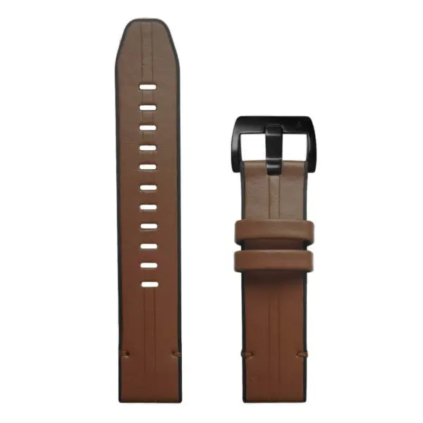 Leather Hybrid Strap For Garmin Fenix E - 47mm #15