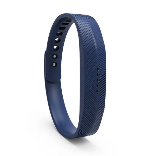 fb.r5.5 Front Blue StrapsCo Rubber Silicone Watch Band Strap for Fitbit Flex