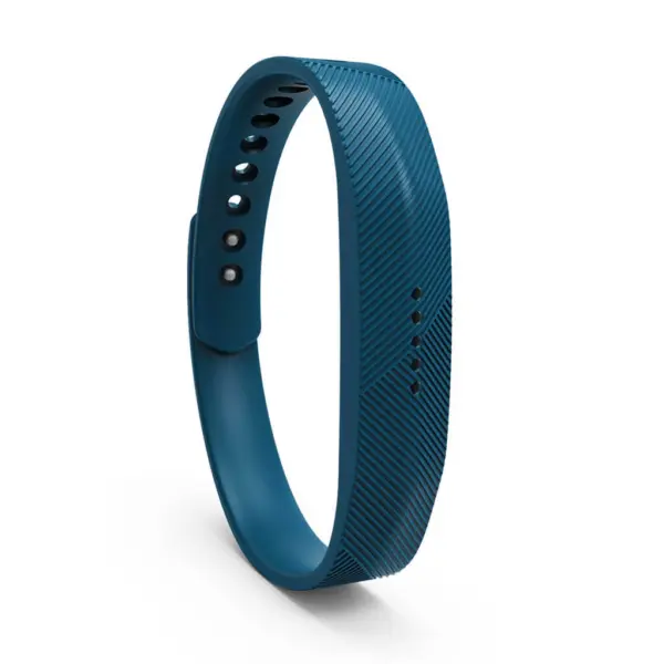 fb.r5.5b Front Ocean Blue StrapsCo Rubber Silicone Watch Band Strap for Fitbit Flex