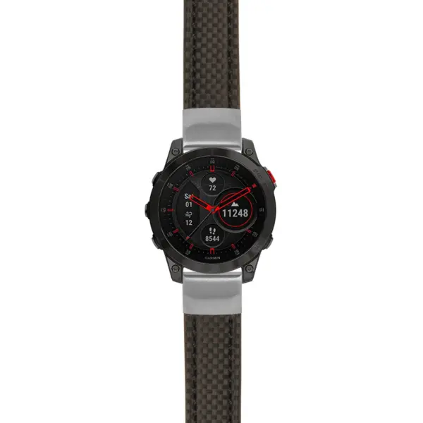 g.ep2.st25 Main Black StrapsCo Heavy Duty Carbon Fiber Watch Strap 20mm