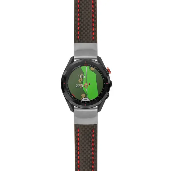 g.as62.st25 Main Black & Red StrapsCo Heavy Duty Carbon Fiber Watch Strap 20mm