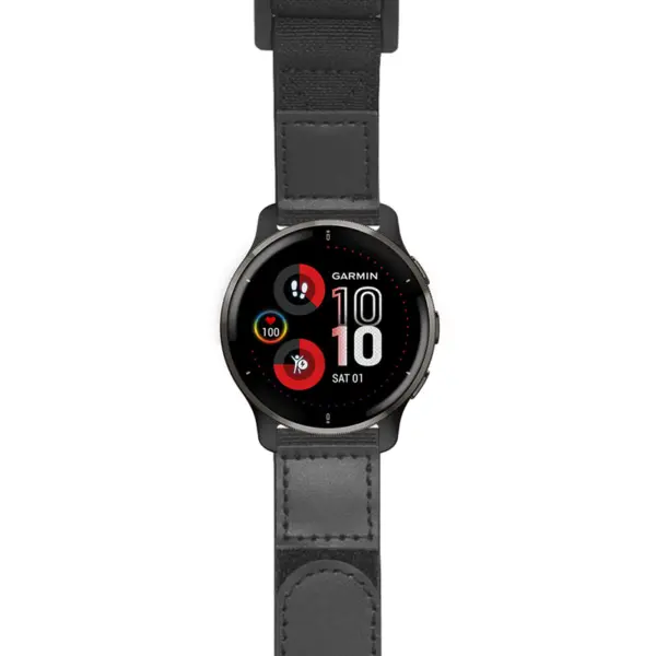 g.v2p.nt13 Main Black StrapsCo Hook and Loop Explorer Watch Band Strap Nylon Velcro NATO 20mm