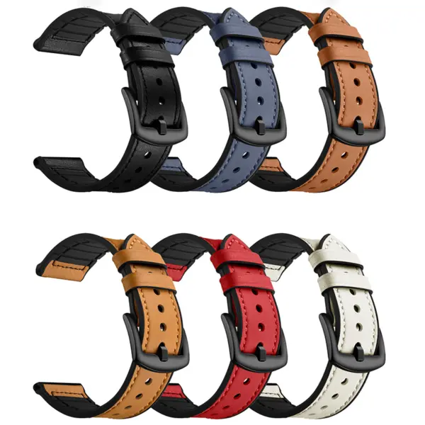 Leather Hybrid Band For Samsung Watches #2
