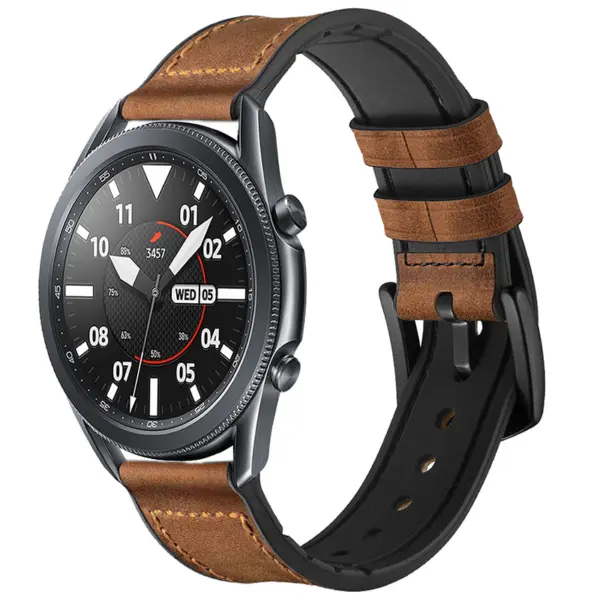 Leather Hybrid Band For Samsung Watches #7