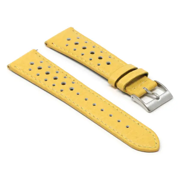 DASSARI Perforated Leather Rally Strap For MoonSwatch #40