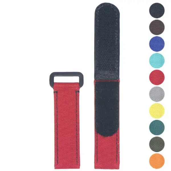ny2.6 Gallery Black StrapsCo Hook Loop Adventure Watch Band Strap 20mm