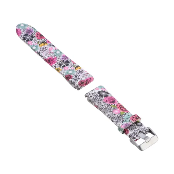 g.r40.b Alt Floral Paisley StrapsCo QuickFit 20 Silicone Rubber Replacement Watch Band Strap for Garmin Fenix 5S