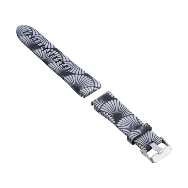 g.r40.e Alt Hypno Black StrapsCo QuickFit 20 Silicone Rubber Replacement Watch Band Strap for Garmin Fenix 5S