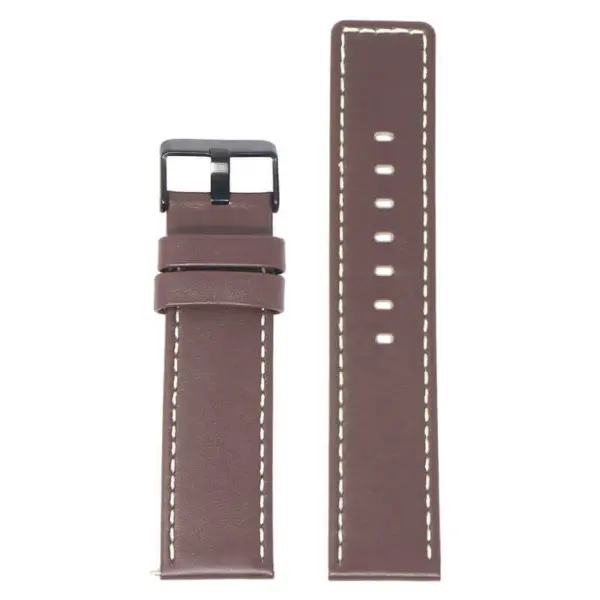 Stitched Leather Strap For Fitbit Versa & Versa 2 #3