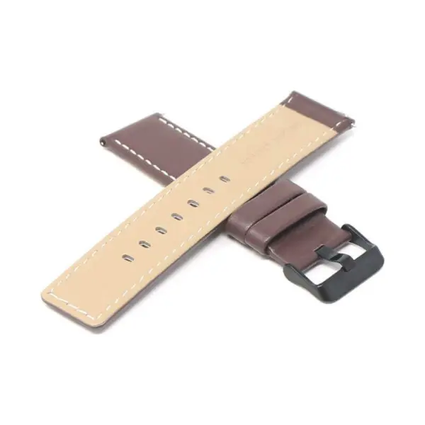 Stitched Leather Strap For Fitbit Versa & Versa 2 #5