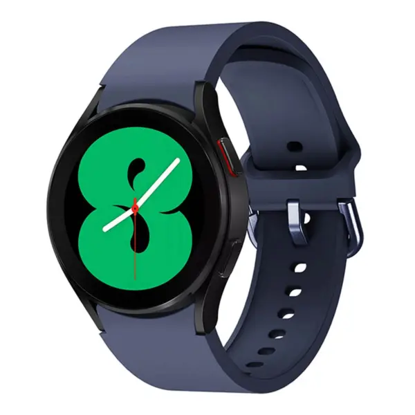 s.r27.5a Main Navy StrapsCo Rubber Sport Strap for Samsung Galaxy Watch 4 Silicone Band