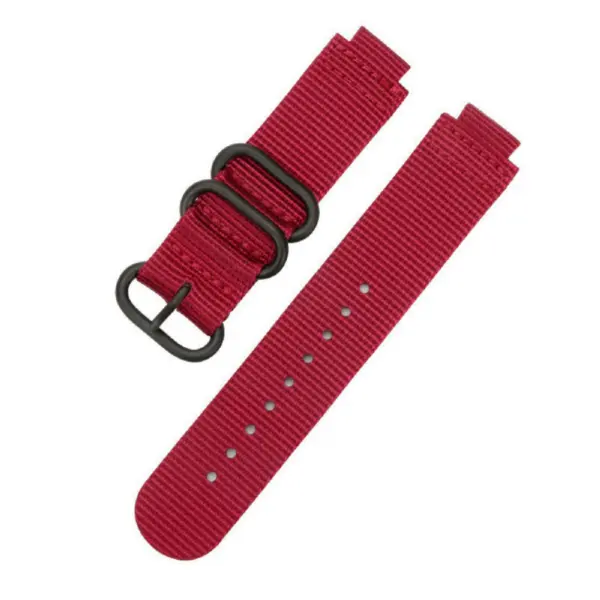 g.ny3 .6 Main Red StrapsCo Woven Nylon Watch Band Strap for Garmin Forerunner 220230235620630735