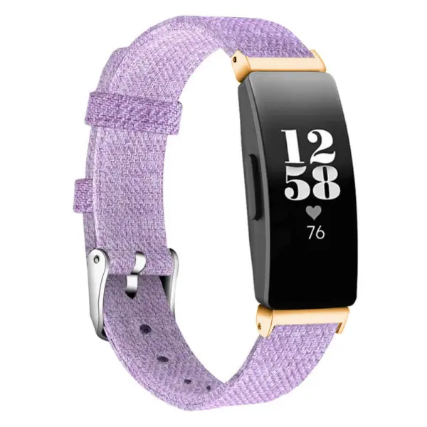 Fb.ny10.18 Main Purple StrapsCo Canvas Watch Band Strap For Fitbit Inspire & Inspire HR