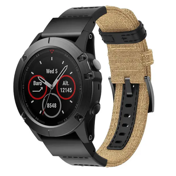Rugged Canvas Band For Garmin Tactix 8 - 51mm #14