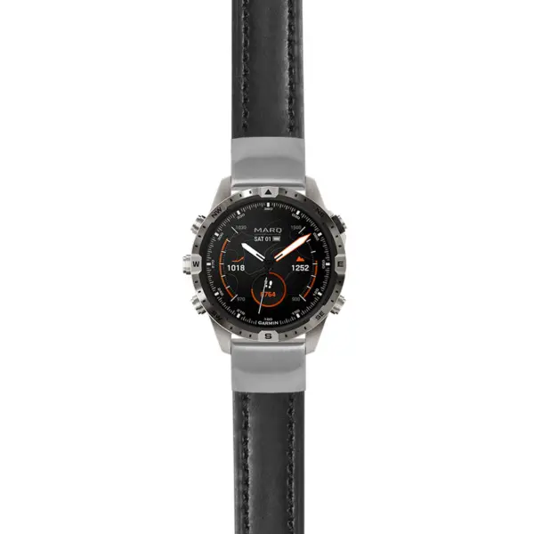 g.mrq2.st23 Main Black StrapsCo Heavy Duty Mens Leather Watch Band Strap 20mm