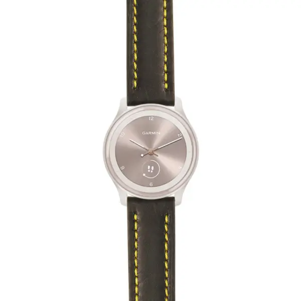 g.vspt.st23 Main Black & Yellow StrapsCo Heavy Duty Mens Leather Watch Band Strap 20mm