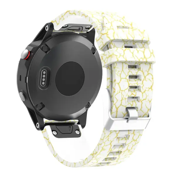 G.r30.a Back Desert Cracks StrapsCo QuickFit 22 Silicone Rubber Watch Band Strap For Garmin Fenix 5 & Forerunner 935 & Instinct