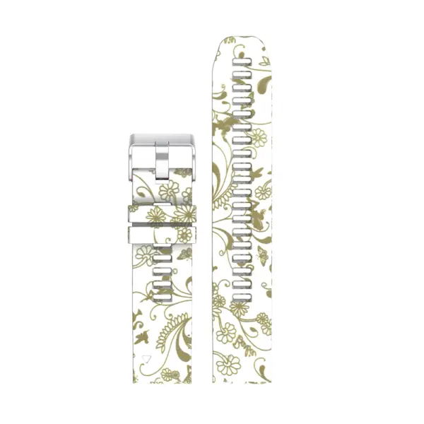 g.r30.f Up White Gold Fairies StrapsCo QuickFit 22 Silicone Rubber Watch Band Strap for Garmin Fenix 5 Forerunner 935 Instinct