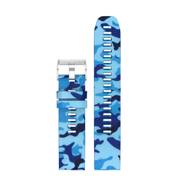 g.r30.h Up Blue Camo StrapsCo QuickFit 22 Silicone Rubber Watch Band Strap for Garmin Fenix 5 Forerunner 935 Instinct