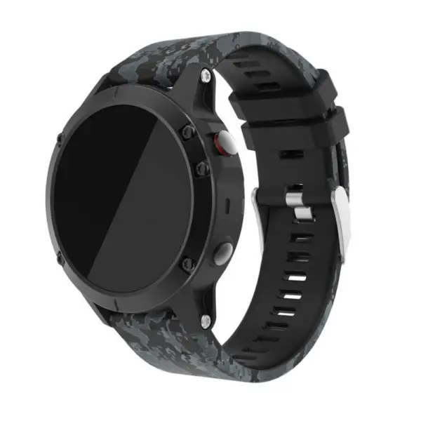 G.r30.n Main Digital Camo StrapsCo QuickFit 22 Silicone Rubber Watch Band Strap For Garmin Fenix 5 & Forerunner 935 & Instinct