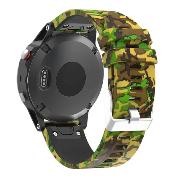 G.r30.p Back Hunter Camo StrapsCo QuickFit 22 Silicone Rubber Watch Band Strap For Garmin Fenix 5 & Forerunner 935 & Instinct