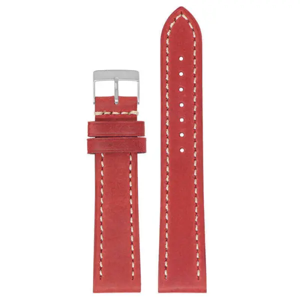 Vintage Leather Strap For Garmin Vivoactive 4S #5