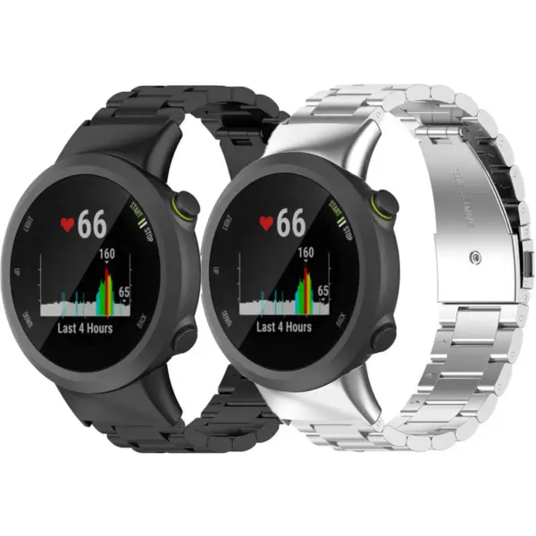 g.m23 All Color StrapsCo Metal Link Bracelet for Garmin Forerunner 45 45S Stainless Steel Strap