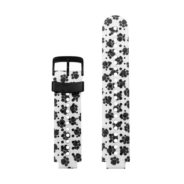 g.r54.f Main Paw Prints StrapsCo Print Silicone Rubber Watch Band Strap for Garmin Forerunner 235 630 Approach S5 S6