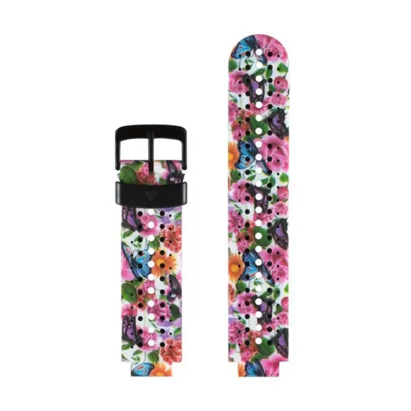 g.r54.l Main Butterfly Garden StrapsCo Print Silicone Rubber Watch Band Strap for Garmin Forerunner 235 630 Approach S5 S6