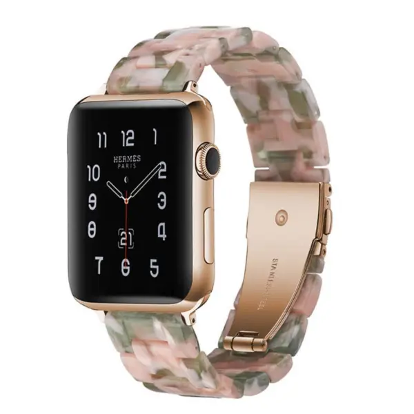 a.w4.11.13 Main Green Pink StrapsCo Marble Band Strap for Apple Watch 38mm 40mm 42mm 44mm