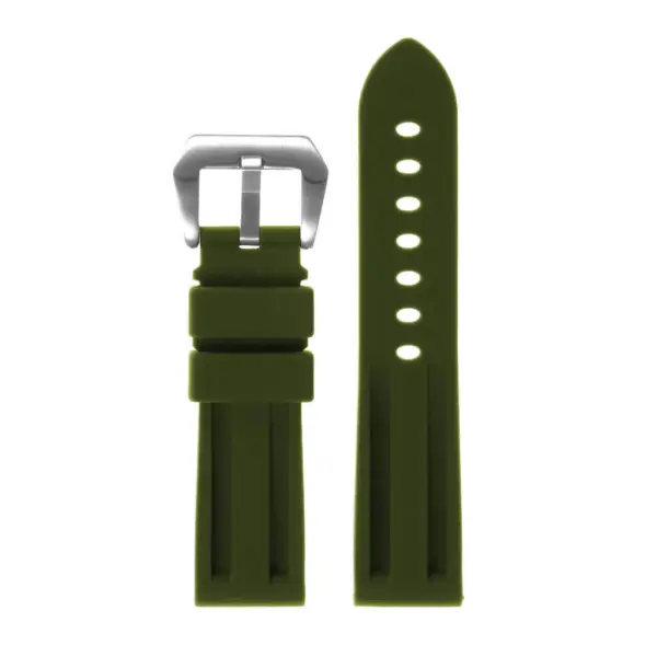 R.pn1.11 Silicone Rubber Strap In Green 2 Apple Watch